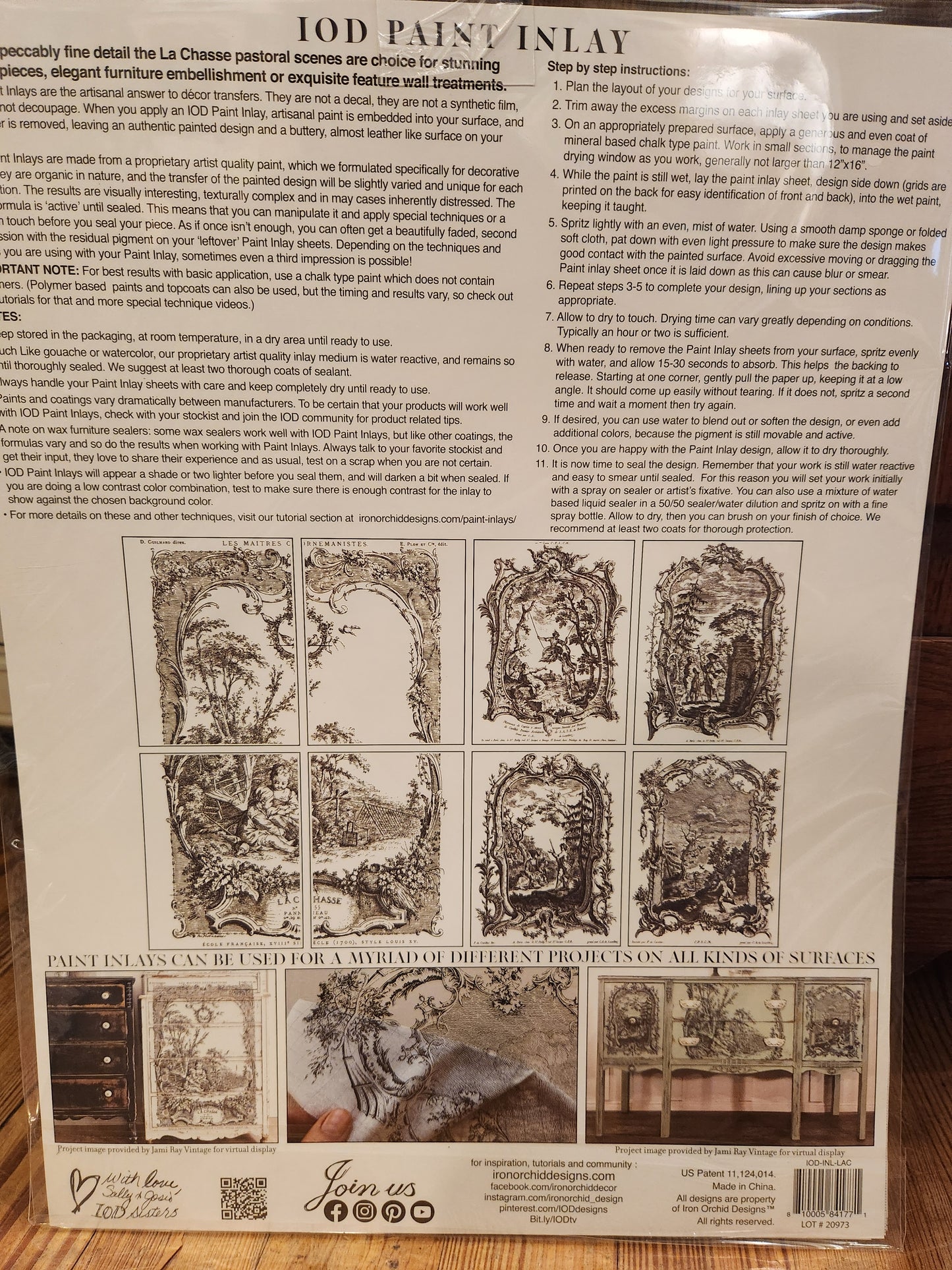 IOD PAINT INLAY- LA Chasse