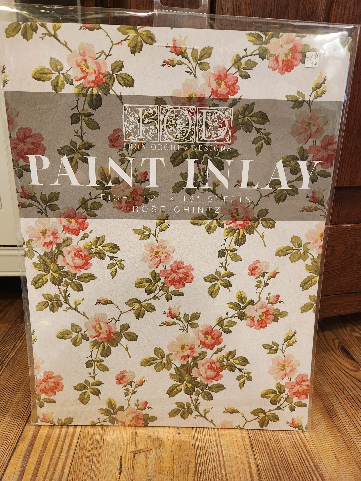 IOD PAINT INLAY- Rose Chintz