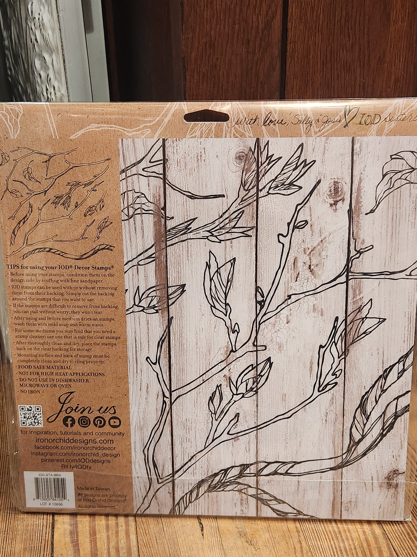 IOD STAMP- Branches & Vines