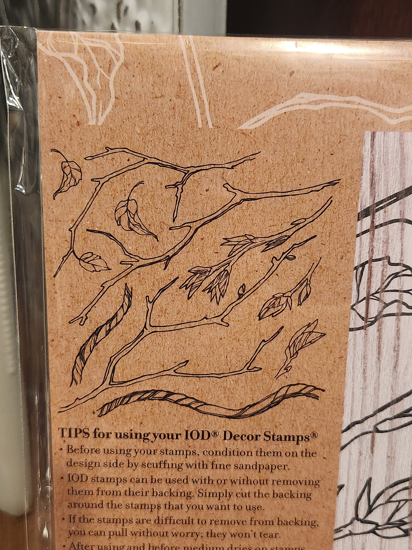 IOD STAMP- Branches & Vines