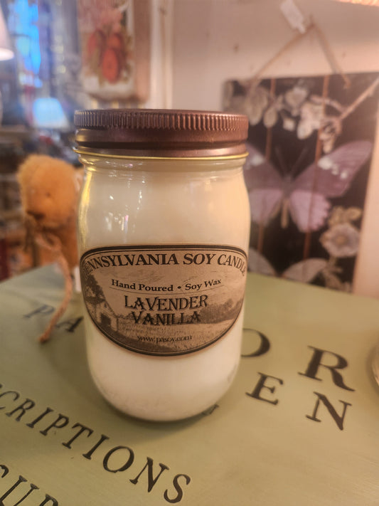 PA SOY CANDLE- Lavender Vanilla