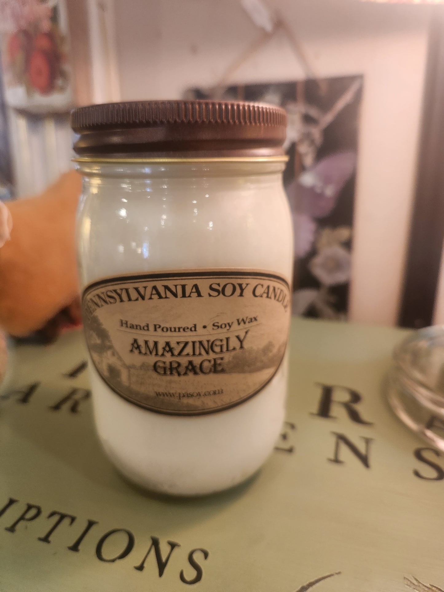 PA SOY CANDLE- Amazingly Grace