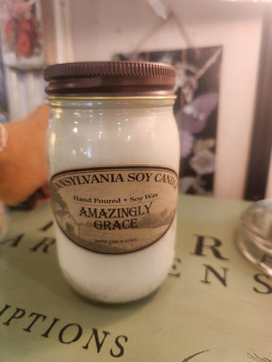 PA SOY CANDLE- Amazingly Grace