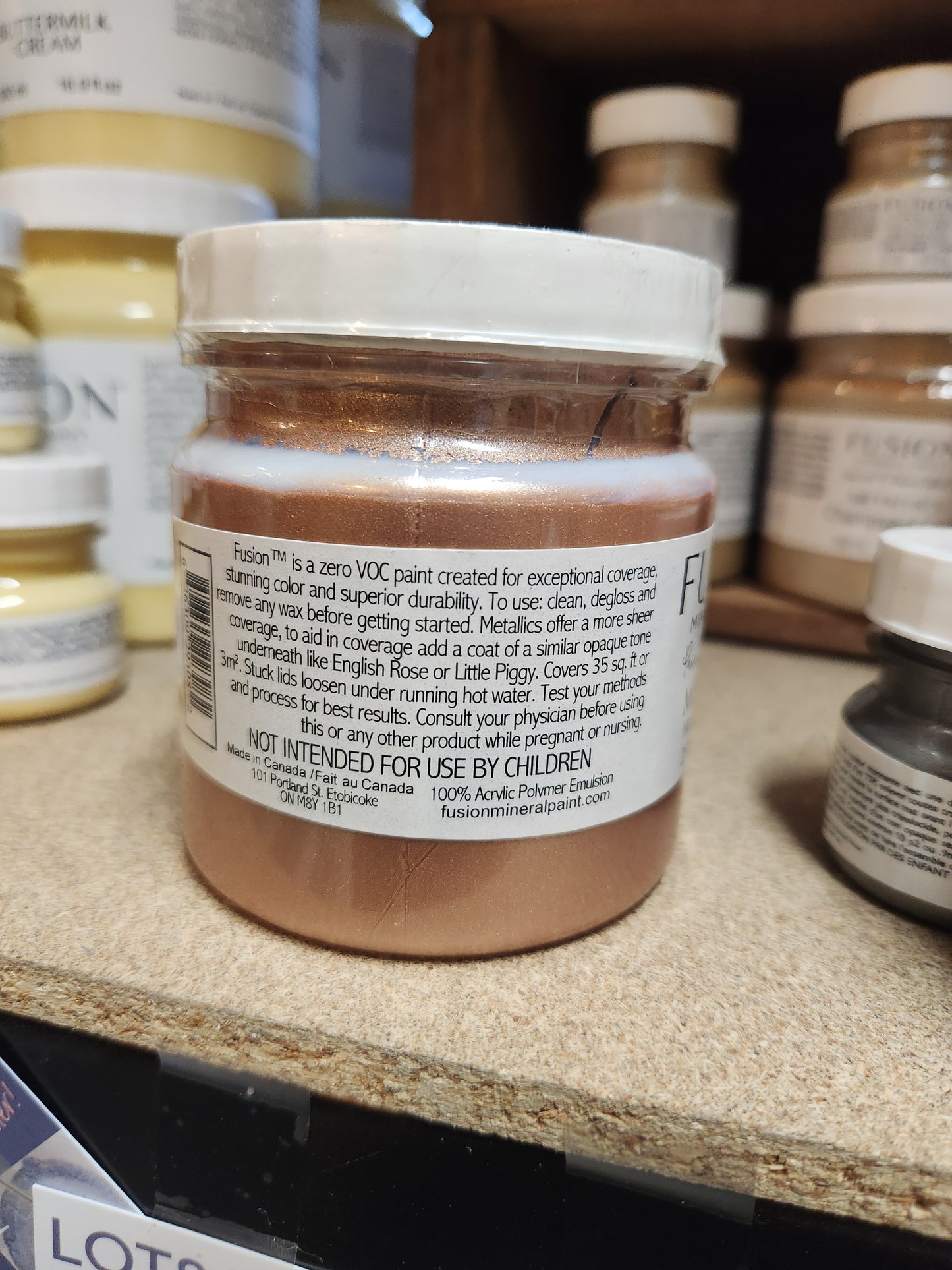 FUSION MINERAL PAINT- Metallics Rose Gold 250 ml