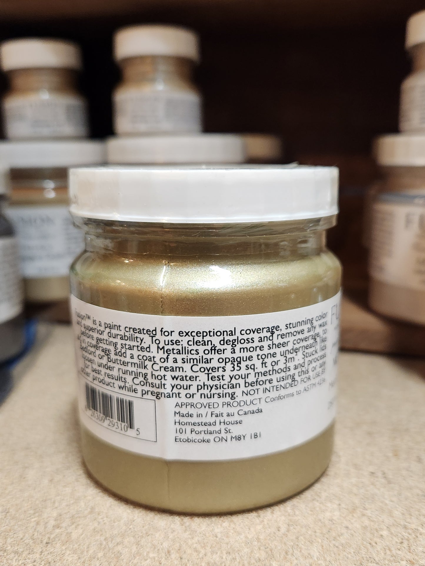 FUSION MINERAL PAINT- Metallics Vintage Gold