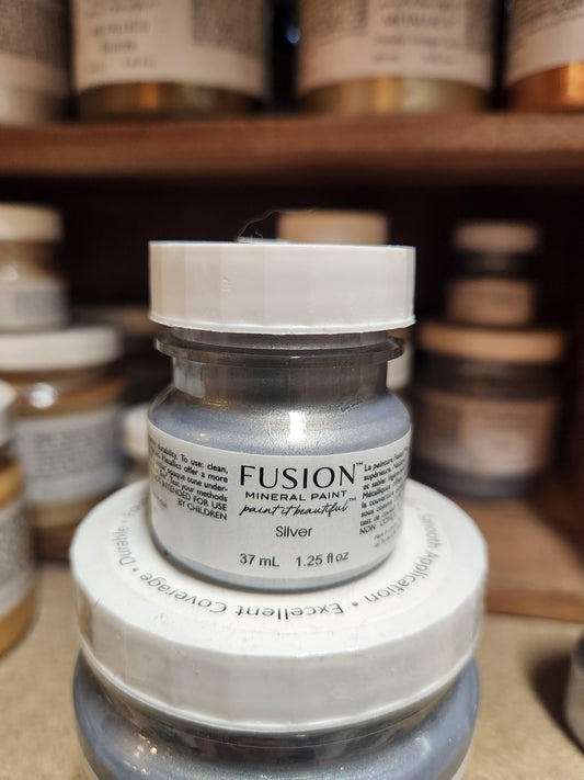 FUSION MINERAL PAINT- Metallics Silver 37ml
