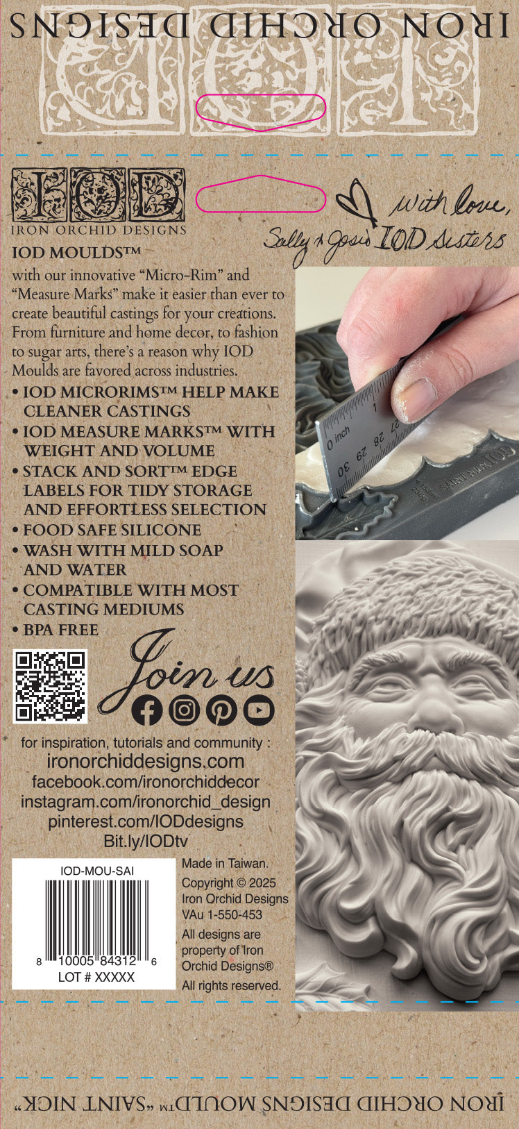 IOD Mould Saint Nick 5x7