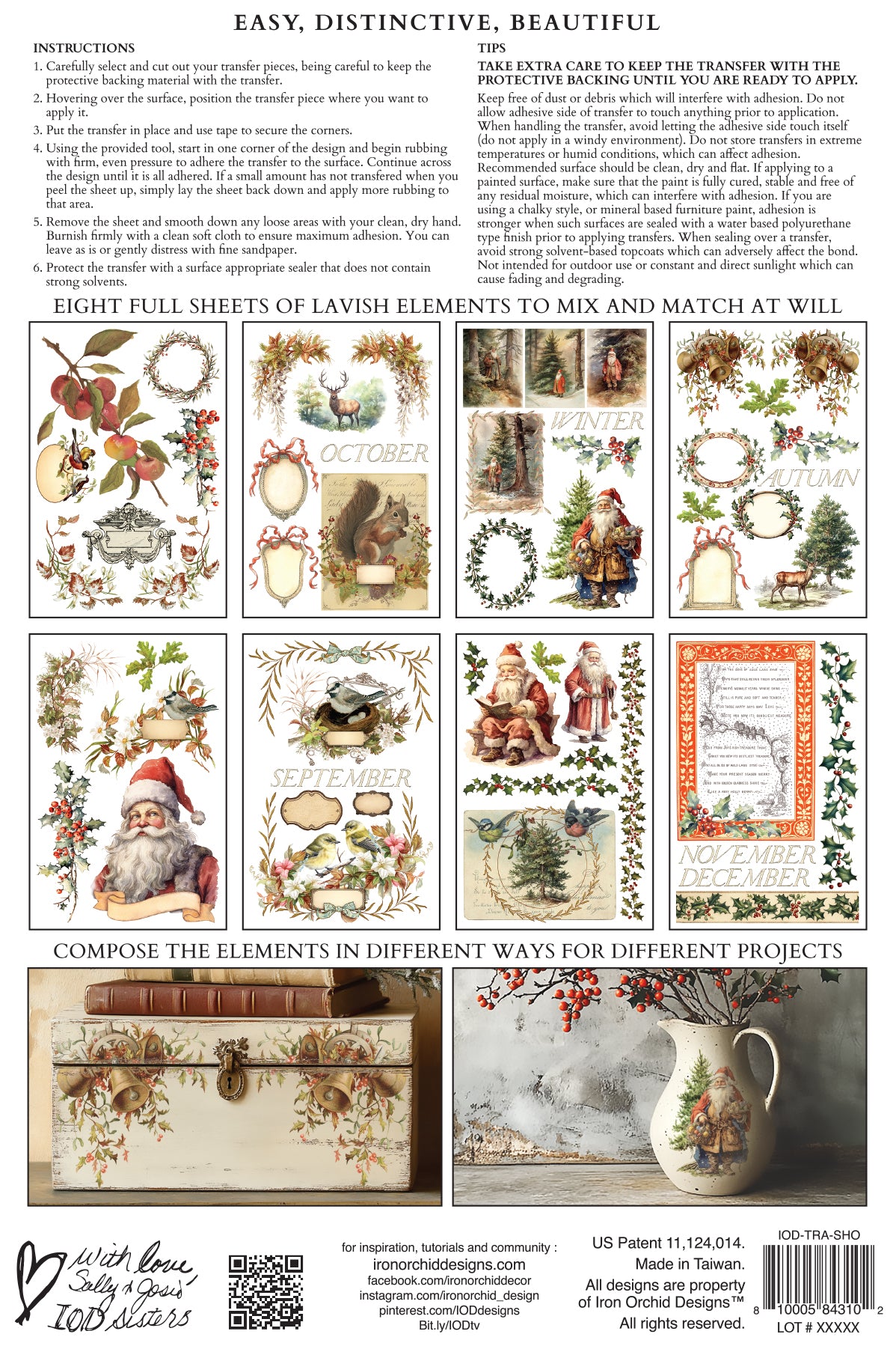 IOD TRANSFER- Santa's Hollow IOD Transfer 8x12