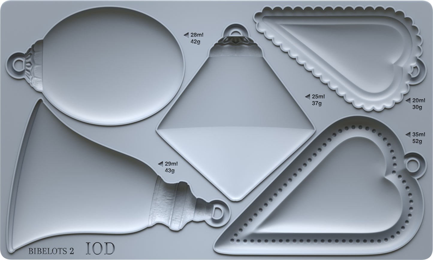 IOD Mould Bibelots 2 6x10