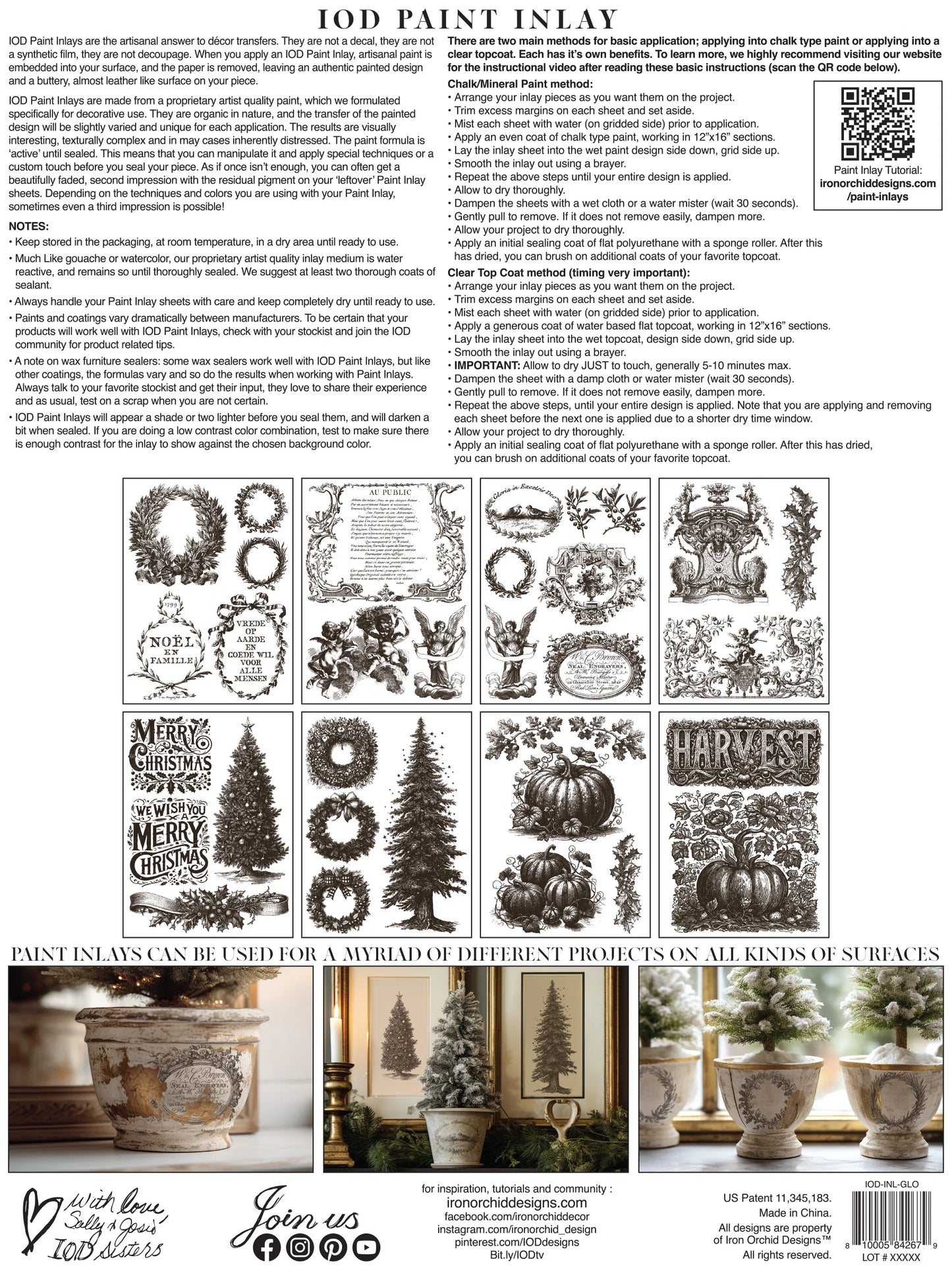 IOD PAINT INLAY - Gloria