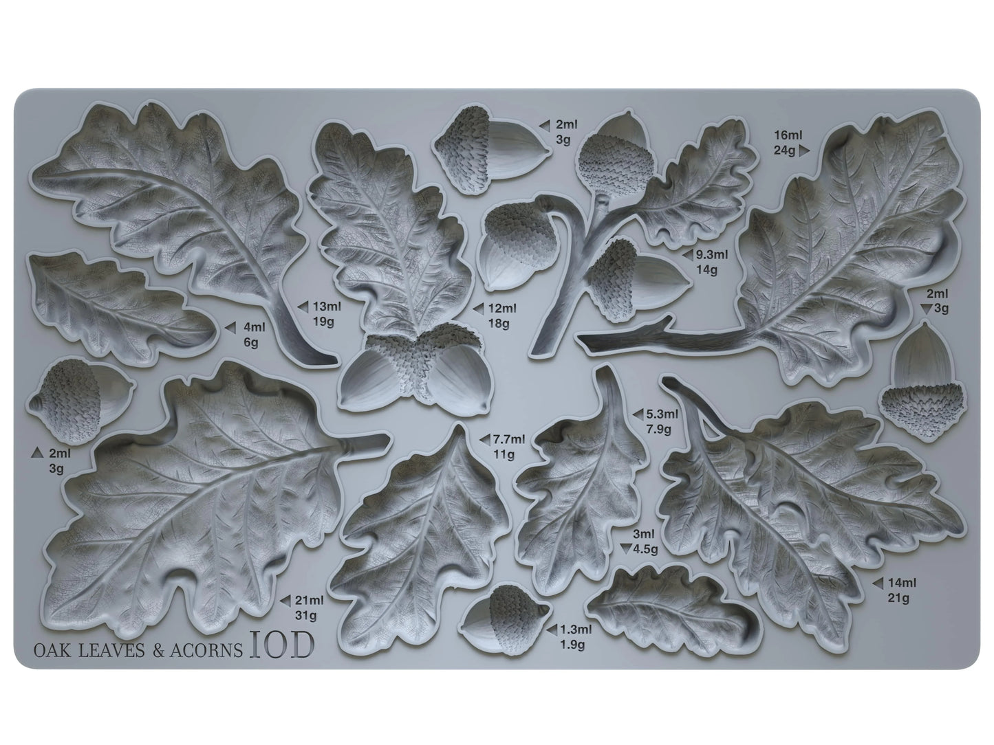 IOD Mould Oak Leaves & Acorns