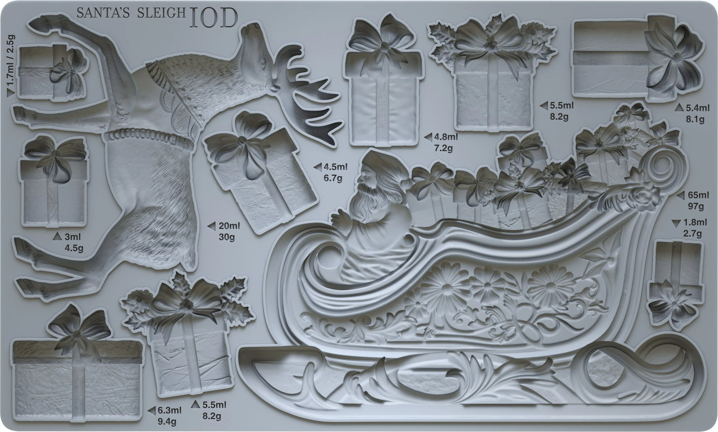 IOD MOULD Santa's Sleigh