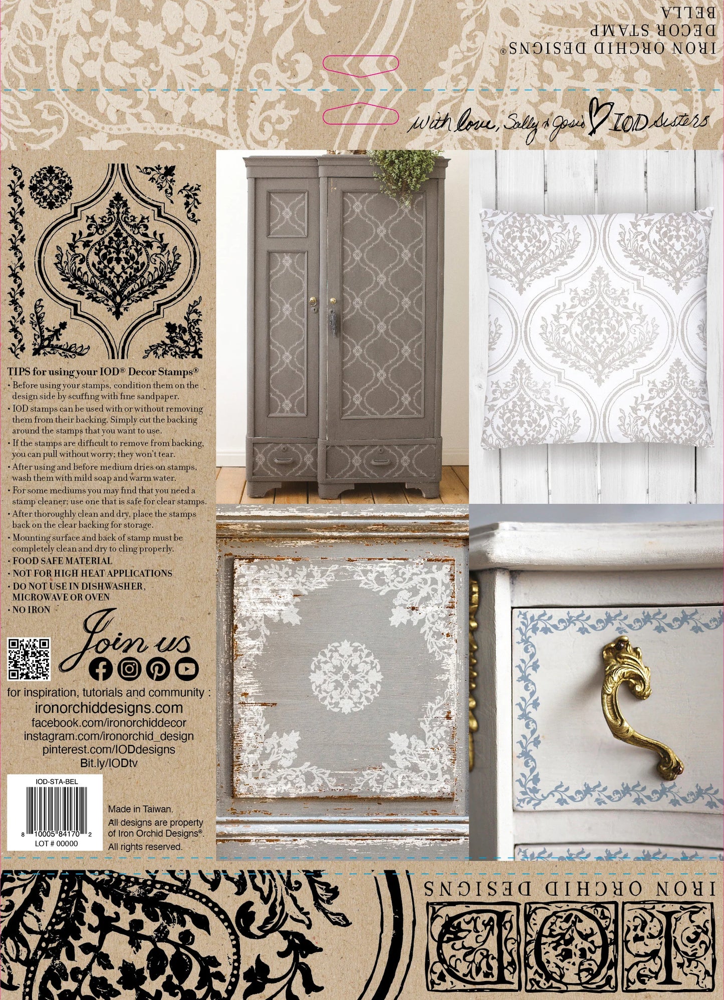 IOD DECOR STAMP- Bella