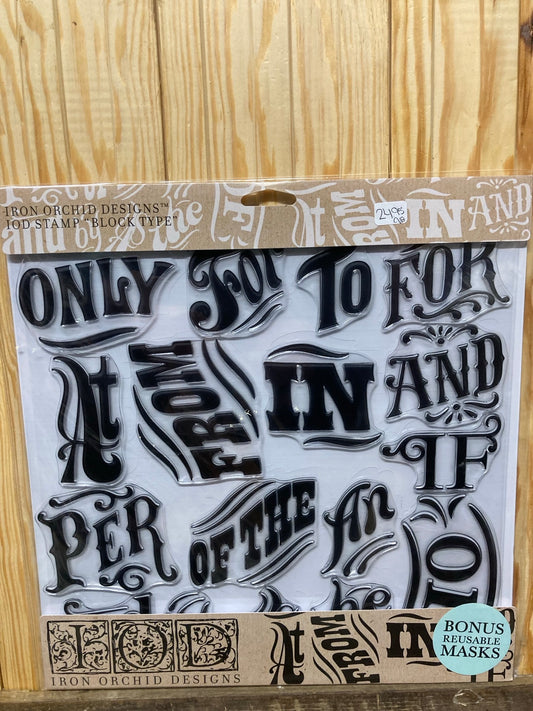 IOD DECOR STAMP-Block Type