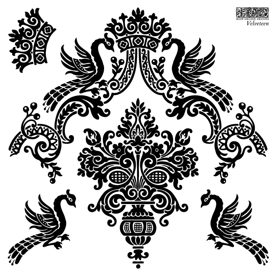IOD DECOR STAMPS- Velveteen 6 x 6