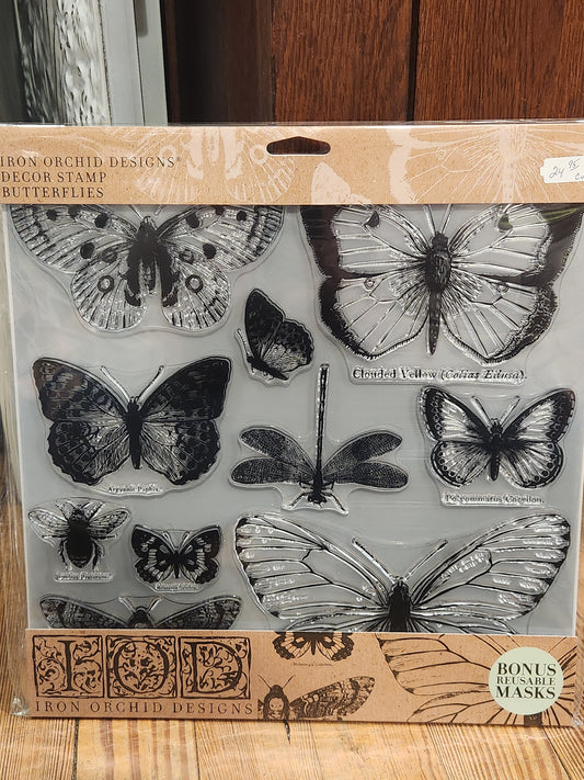 IOD DECOR STAMPS- Butterflies