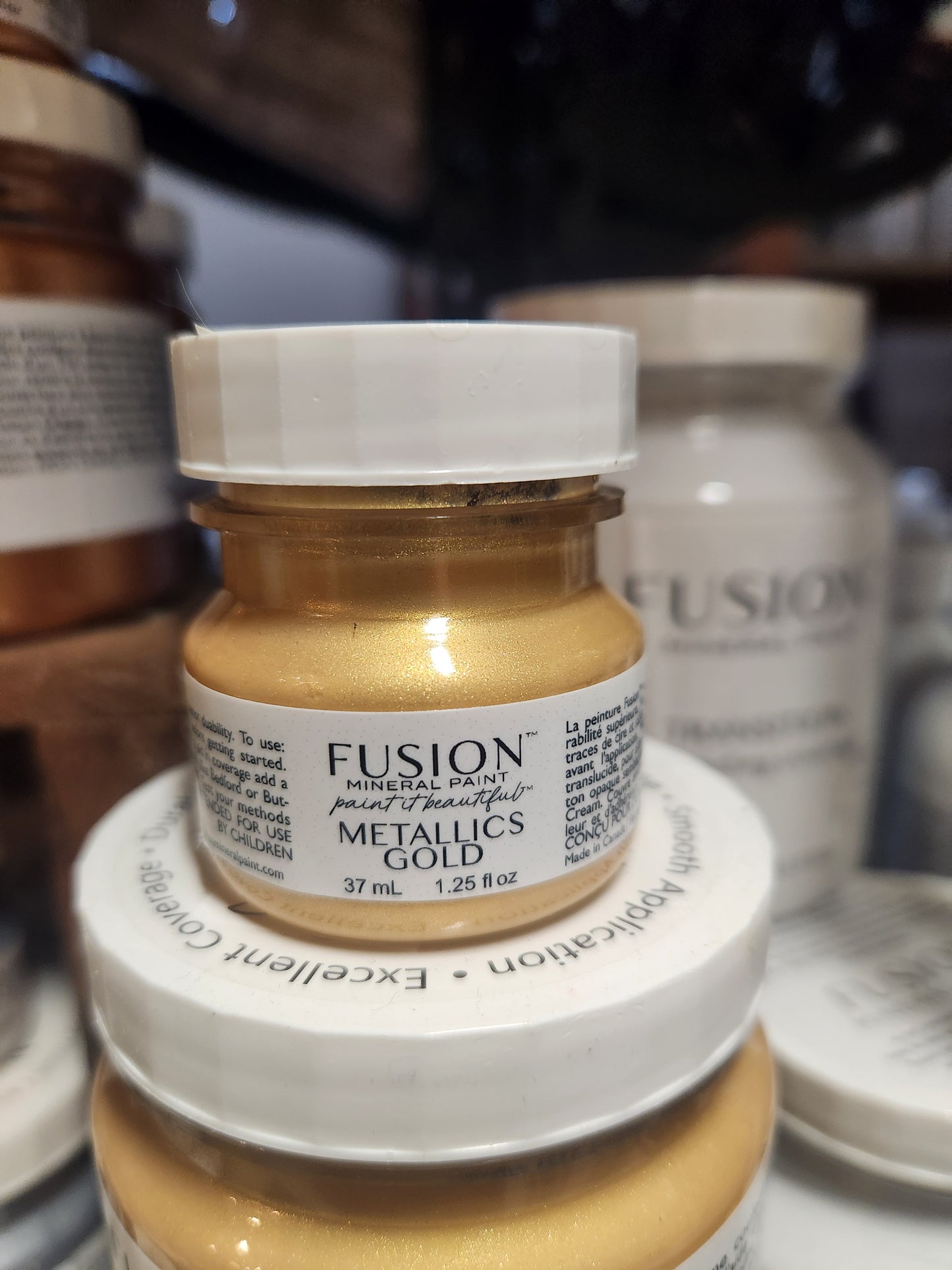 FUSION MINERAL PAINT- Metallics Gold 37 ml