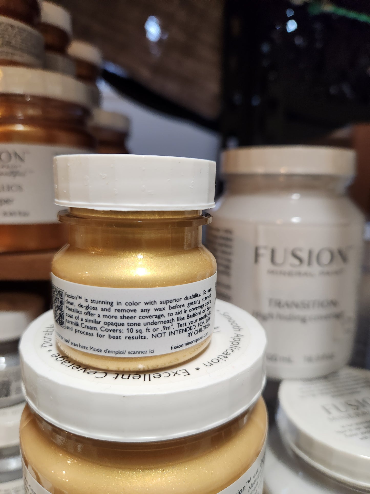 FUSION MINERAL PAINT- Metallics Gold 37 ml