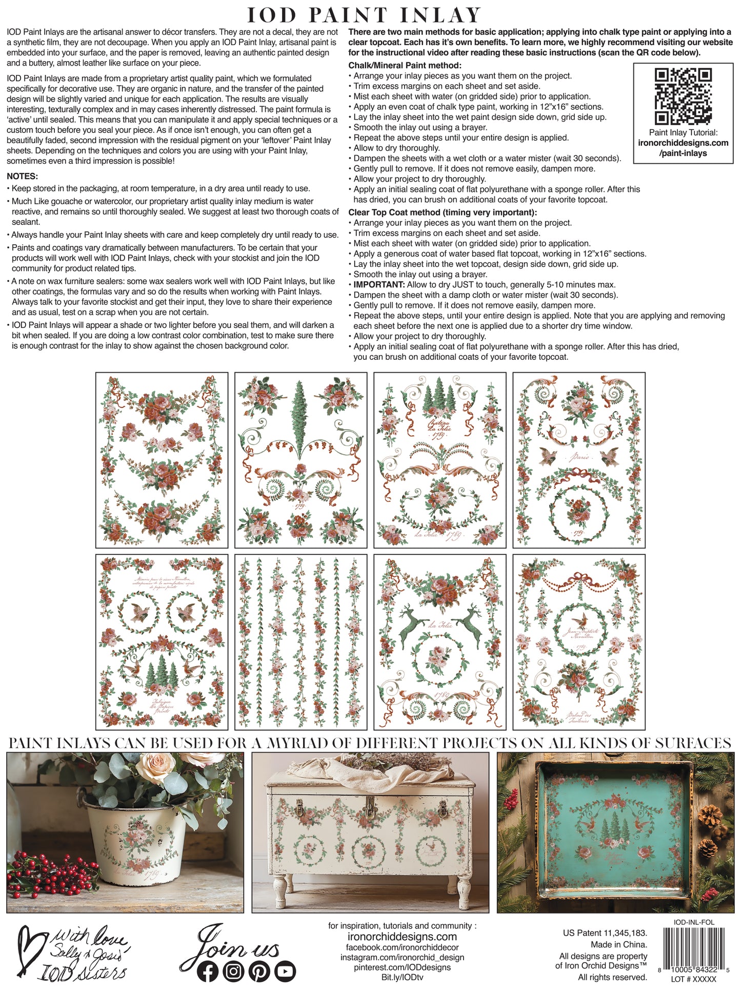 IOD PAINT INLAY -Twelfth Night