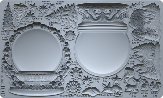 IOD MOULD Snow Globes 6x10