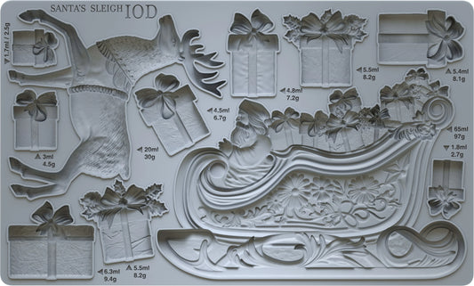 IOD MOULD- Santa's Sleigh