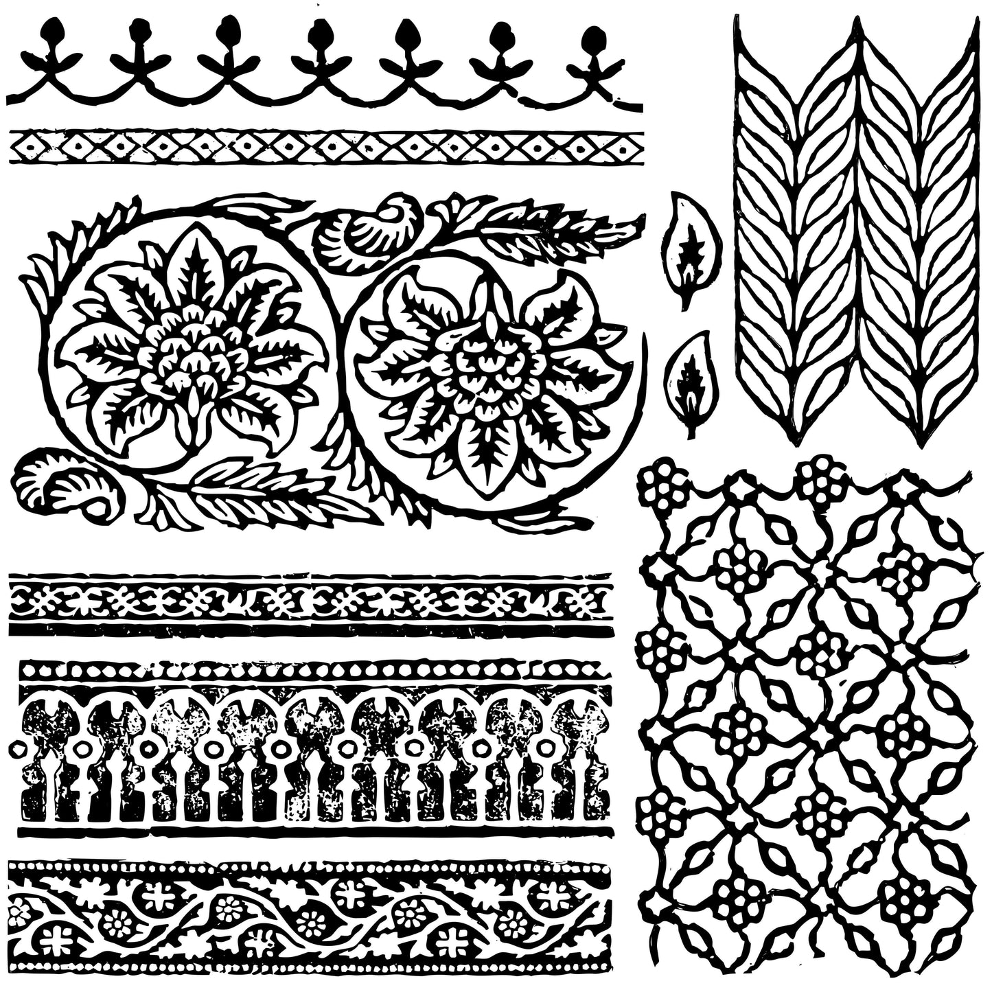 IOD DECOR STAMP- Bohemia 12x12