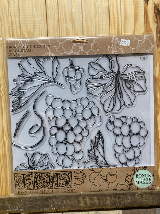 IOD DECOR STAMP-Grapes