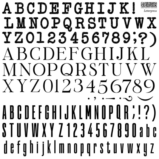 IOD DECOR STAMP-Letterpress