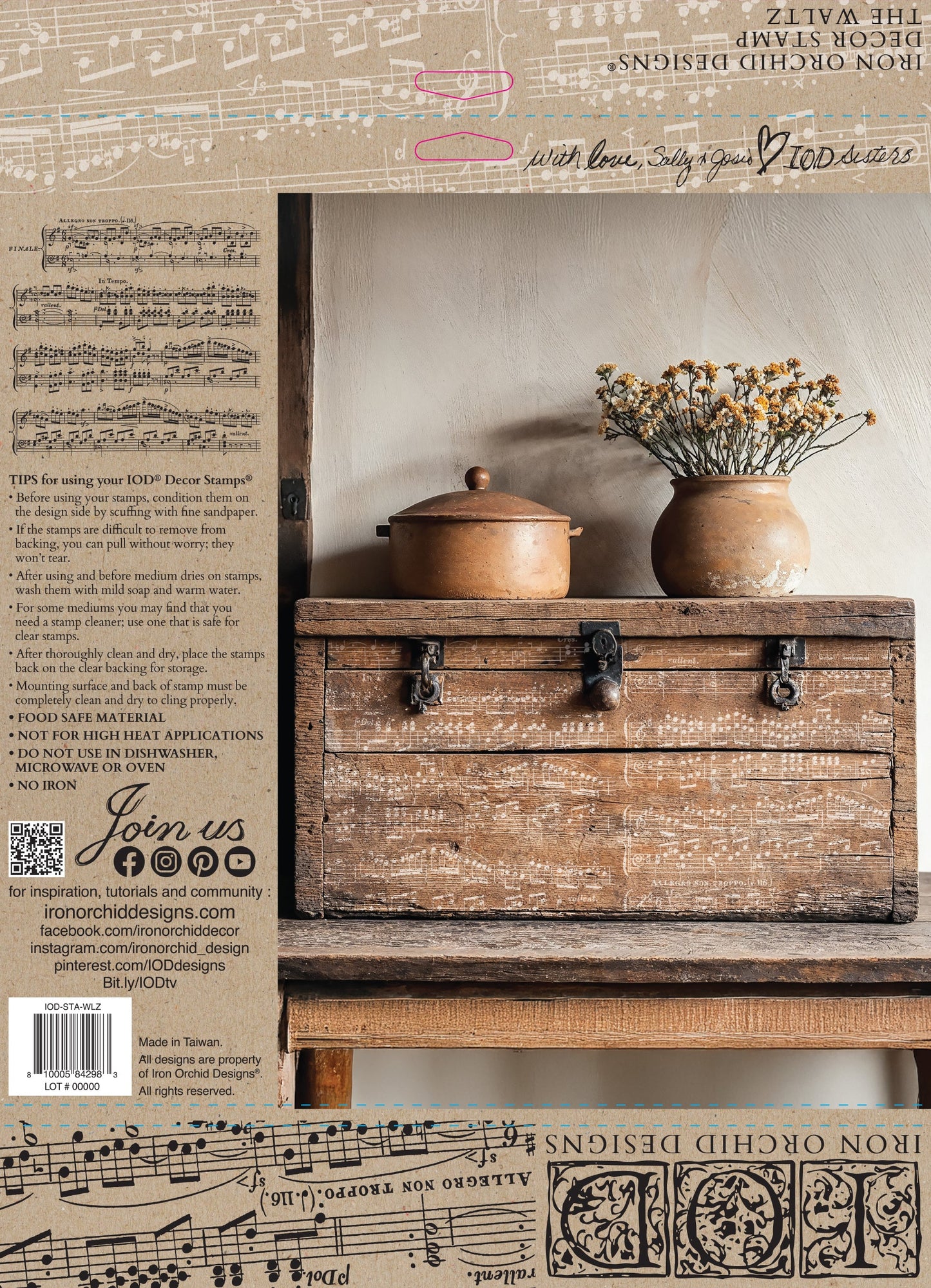 IOD DECOR STAMP- The Waltz